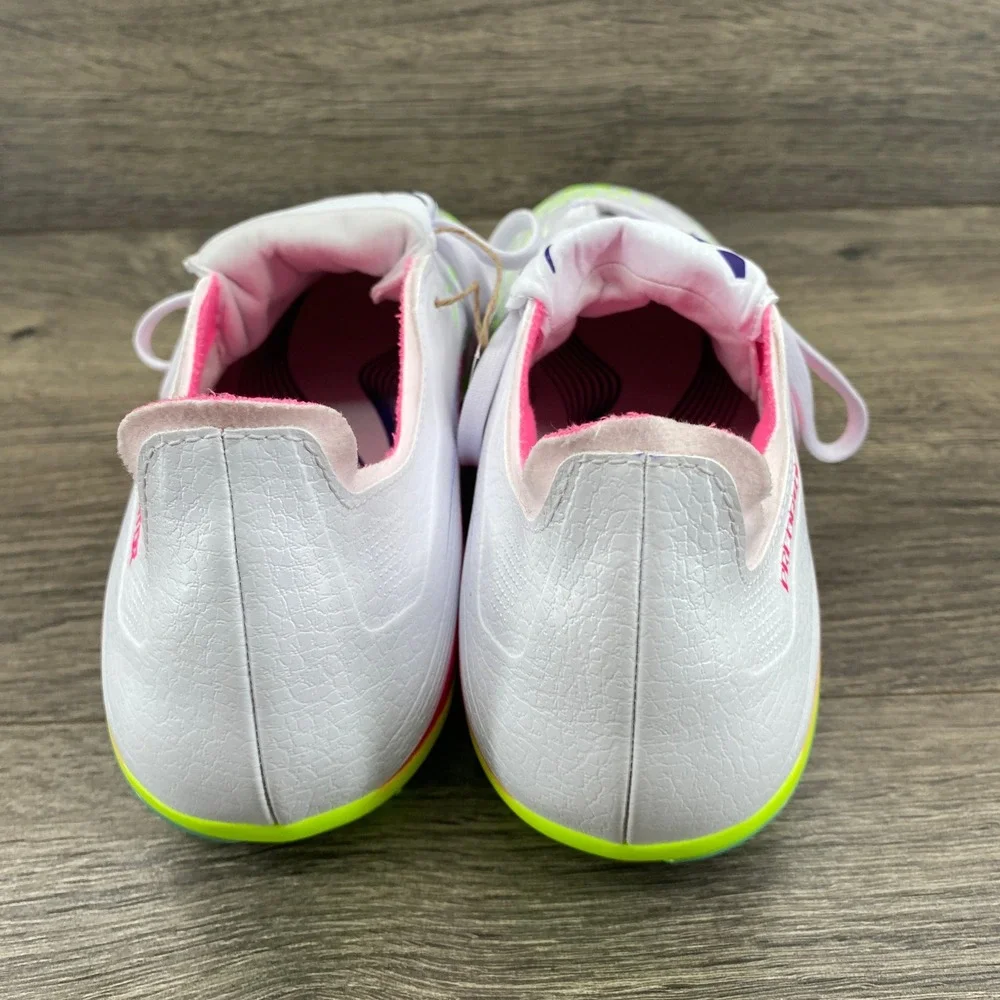 Adidas Predator League FT Soccer Cleats Mens 10.5 White Pink ID1320 FG Boots